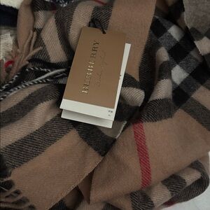 Burberry unisex Checkered Scarf - Beige, Brown and Black